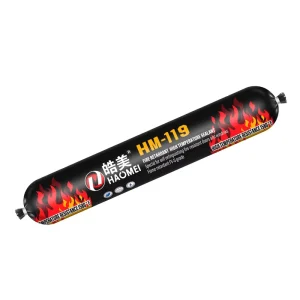 Neutral 100% Silicone Fireproof Sealant, 3-Hour Fire Resistance, 24-Hour Cure, Construction and Woodworking Use