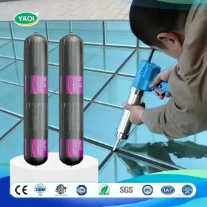 Neutral Acetic Silicone Sealant, Low VOC, 600 ml, White, for Glass Joints and Transportation