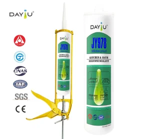 Neutral Anti Mildew Silicone Sealant Mold Resistant Silicone Caulk for Bathroom & Kitchen Long Lasting Fungicide Protection