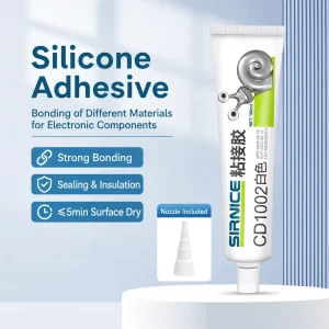 Neutral Cure RTV Silicone Sealant Adhesive Waterproof High Temperature for PCB Electronics Sealing and Bonding CD1002