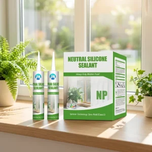 Neutral Silicone Sealant Adhesive for Construction, Home Sealing, Bathrooms, Glass, Tiles and Metal, Mildew Resistant