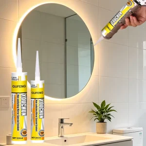 Neutral Silicone Sealant Clear Universal Mirror Waterproof Construction Glue for Woodworking