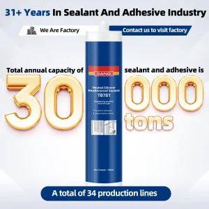 Neutral Silicone Sealant One-Component Non-Corrosive Weatherproof Construction Sealant MSDS ISO Certified