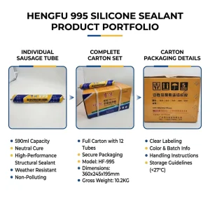 Neutral Silicone Structural Sealant 590ml Sausage Pack for Glass Aluminum Doors Windows Construction