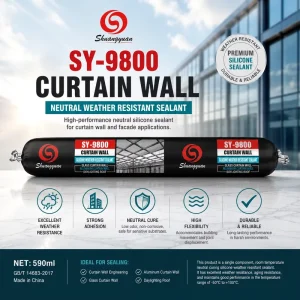 Neutral Silicone Weather Sealant, Anti-Crack, Waterproof, for Curtain Wall Projects
