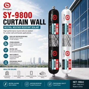 Neutral Silicone Weatherproof Sealant for Construction Packing Strong Bonding 20-Year Service Life ISO9001