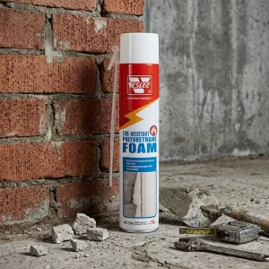 Noise-Reducing, Heat- and Fire-Resistant Polyurethane Foam Sealant Spray, Waterproof