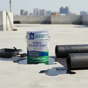 Non-Curing Liquid Rubber Bitumen Waterproof Coating Primer for SBS APP Membrane Roof Repair and Leak Sealing Cold Applied