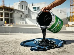 Non Curing Liquid Rubber Waterproof Coating Flexible Roof Sealant For Building Basement And Terrace Leak Repair
