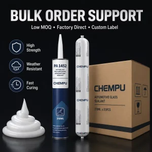 Non-Sag Primerless Elastic PU Windshield Glass Glue Sealant for Car Repair