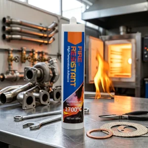 Non Toxic Low Odor High Temperature Resistant Flame Retardant Fireproof Silicone Sealant for Ceramic Metal Component Bonding