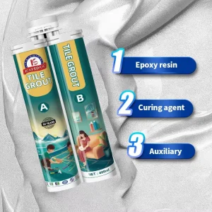 ODM OEM White Black Transparent Gray Epoxy Double Component Tile Grout Adhesive Sealant Waterproof 400ML For Construction