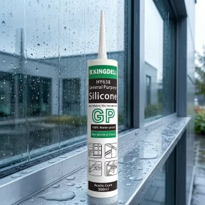 OEM 300ml Acetic Silicone Sealant Volatile Solvent Adhesive for Construction & Transportation Use on Windows Doors Glass