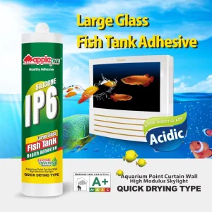 One-Component Acetic Silicone Sealant Waterproof Clear Strong Bonding for Large Glass Fish Tanks
