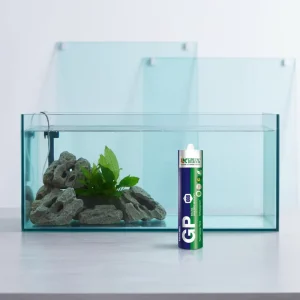 One-Component Acidic Silicone Sealant for Aquariums and Fish Tanks, Anti-Mildew