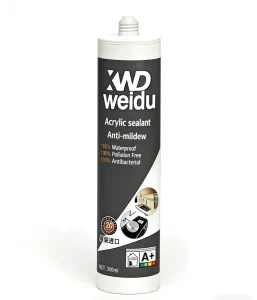 One-Component Acrylic Sealant Mildew-Resistant Waterproof Filler 300ml Plastic Cartridge for Home Decoration and Walls