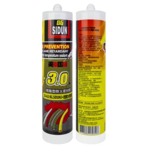One Component Intumescent Fireproof Silicone Sealant Weatherproof for Construction Woodworking & Electronics Packaging