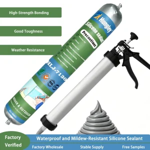 One-Component Neutral Silicone Structural Sealant for Construction, Weatherproofing, Glass, Leather, Wood, Transportation, and Packing