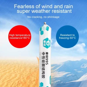 One-Component Structural Silicone Sealant, 600ml, Mildew-Proof, Weatherproof