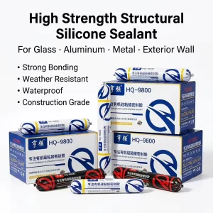 Organic Silicone Structural Adhesive Sealant 590ml for Photovoltaic Panels Glass Curtain Walls and Aluminum Panels