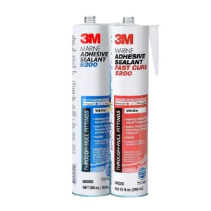 Original 3M 5200 Marine Adhesive Sealant Polyurethane Waterproofing Corrosion Resistant Multi Purpose Black White 88ml 295ml
