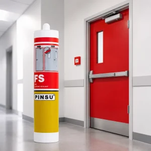 PINSU FS Silicone Sealant High Temperature Fireproof Silicone Sealants Heat Resistant Fire Retardant Sealant