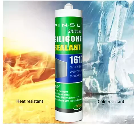 PINSU1617 Neutral Cure Multi Purpose Mildew Proof Glue for Marble Granite and Stone Black Silicone Gasket Maker