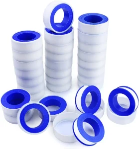 PTFE Thread Seal Tape Food-Grade Waterproof White ISO 9001 Certified for Pipe Fittings -160~280C