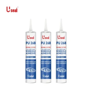 PU 268 Factory Automotive Glass Seal Adhesive Fast Urethane Black Cartridge