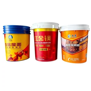 Paint Drums or Oil Bucket or Detergent Can IML Label for Injection Molded Plastic Containers