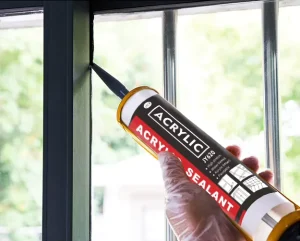 Paintable Acrylic Sealant Interior and Exterior Flexible Caulk for Windows, Doors, and Concrete Cracks
