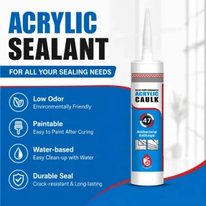 Paintable Acrylic Silicone Sealant for Window and Wall Crack and Gap Repair