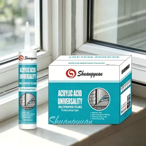 Paintable Water-Based Acrylic Construction Caulk for Indoor Joint Sealing and Crack Repair