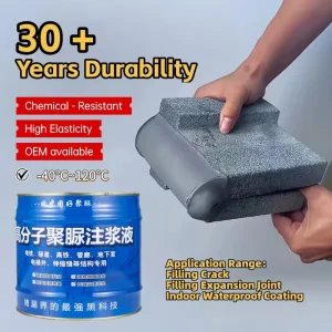 Polyurea Waterproofing Grouting Liquid for Concrete Crack Sealing and Wall Injection Polyurea Grouting Sealant