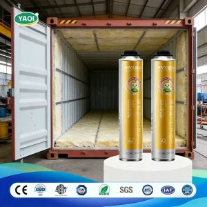 Polyurethane Foam Spray One Component Insulation Glue & Sealant for Construction and Container Insulation