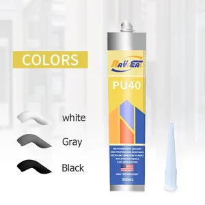 Polyurethane Silicone Car and Construction Sealant 300ml Black Adhesive