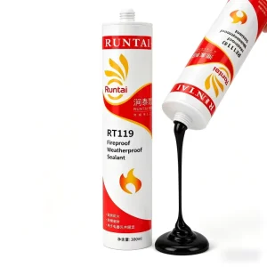 Project Grade Fireproof Weatherproof Silicone Sealant Low Smoke for HVAC Ducts