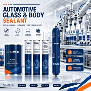 Project Supply Black PU Auto Glass Adhesive Bonding Repair Sealing Stable Glass Sealant for Repair Shops Stable Auto Sealant
