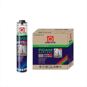 Qingkai K80 Construction Closed Cell Liquid Expanding Insulation Silicone Foam Adhesives Sealants