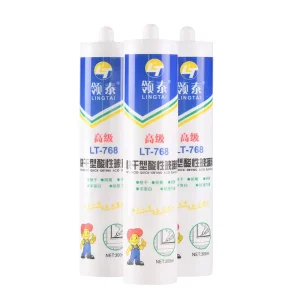 Quick-Drying Acid Silicone Sealant 300ml Mildew Proof UV Resistant Strong Adhesion Flexible for Construction and Woodworking