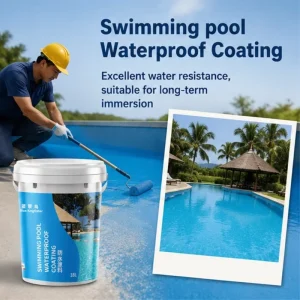 Quick-Drying High-Build Acrylic Waterproof Coating Paint for Pool Repair and Maintenance