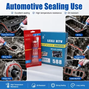 RTV Silicone Gasket Maker High Temperature Automotive Sealant for Engine Oil Pan and Flange Sealing