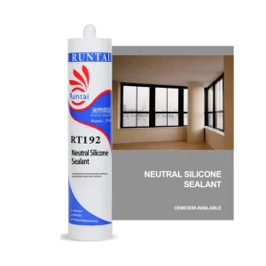 RUNTAI Clear Silicone Interior Adhesives & Fungicidal Sealant for Woodworking & Construction Various Applications Joint Caulking