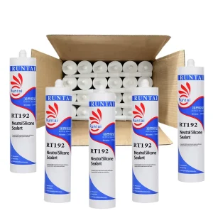 RUNTAI UV Resistant Weatherproof Neutral Low Modulus Silicone Adhesive for Construction Woodworking Window Door Wall Caulk