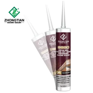Rapid-Curing White Neutral Silicone Adhesive Sealant for Glass Joints