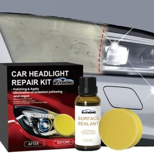 Rayhong Car Headlight Repair Kit Haze Yellow Scratch Removing Brightness Improving Headlamp Polishing Surface Sealant Sponge Set