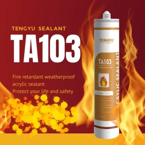 Red High Pressure Painted No Slump Acrylic Firestop Joint Caulking Firestop Sealant for Wall Joint