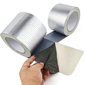 Reinforced Aluminum Foil Butyl Waterproof Tape High-Elongation Butyl Rubber Sealant Tape for Building Roofs and Pipes
