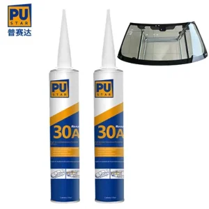 Renz30A One-Component Black Polyurethane Adhesive Sealant for Auto, Bus, and Car Side Glass