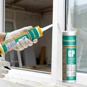 SEIMEDA S816 Neutral Fast Curing Green Non Toxic Silicone Adhesive Acetoxy Sealant OEM Aquarium Construction & Packing Cartridge